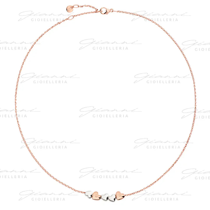 Collana DoDo - Cuore Oro Rosa & Argento Collane