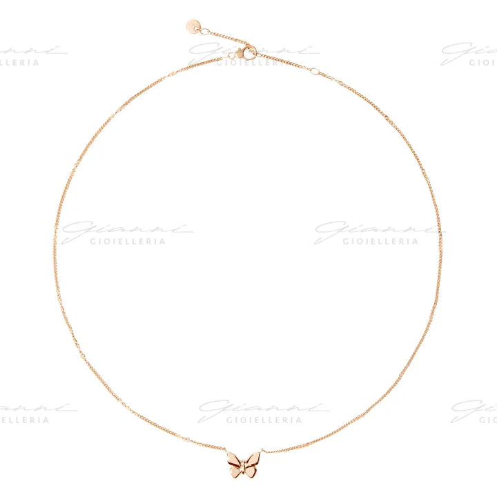 Collana DoDo - Farfalla Oro Rosa Collane