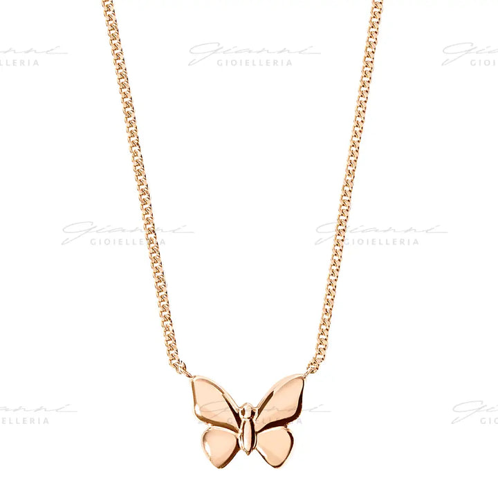 Collana DoDo - Farfalla Oro Rosa Collane