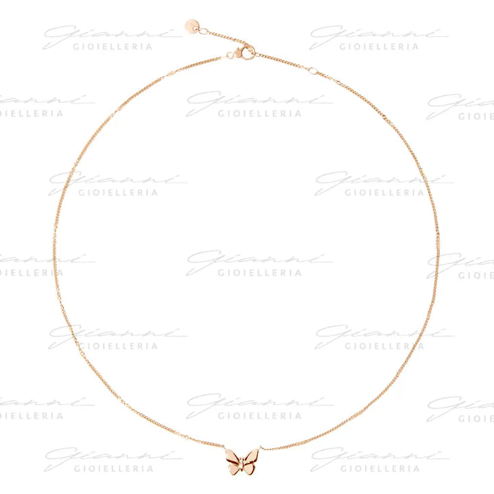 Collana DoDo - Farfalla Oro Rosa Collane