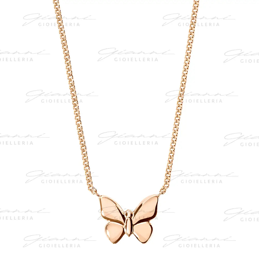 Collana DoDo - Farfalla Oro Rosa Collane