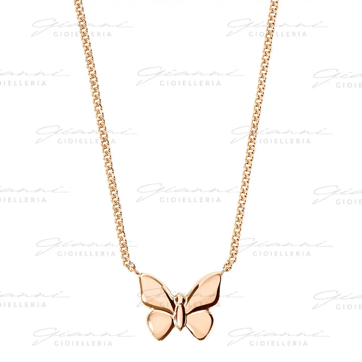 Collana DoDo - Farfalla Oro Rosa Collane