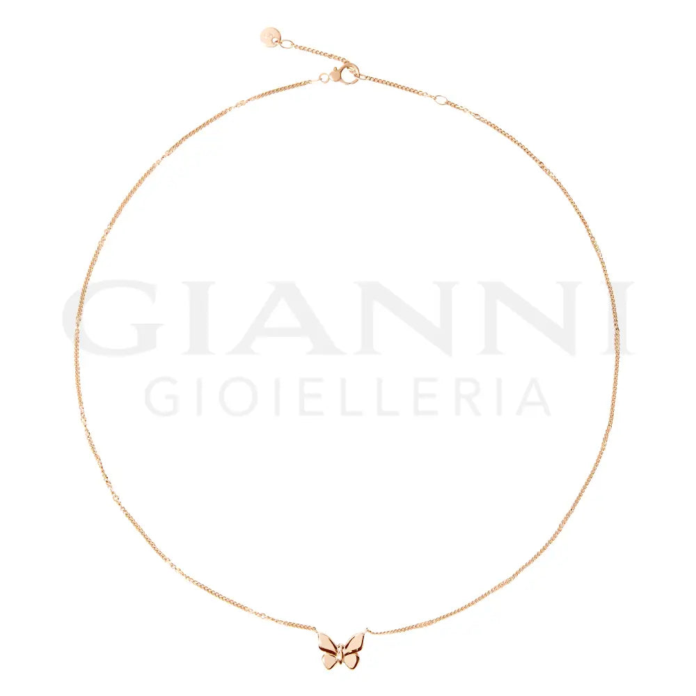 Collana DoDo - Farfalla oro rosa diamanti & zaffiri Collane