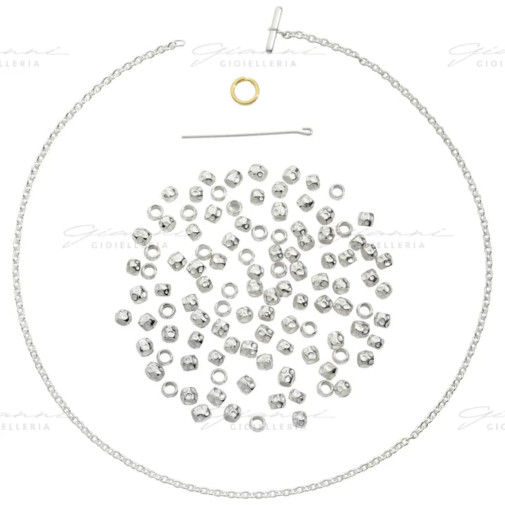 Collana DoDo - Granelli Argento Collane