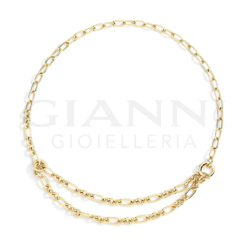 Collana DoDo - Maglie apribili argento dorato 50 cm Collane