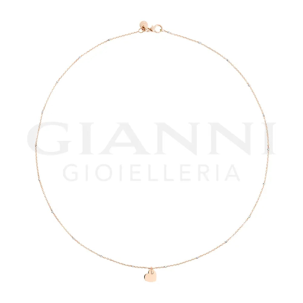 Collana DoDo - Mini cuore oro rosa Collane