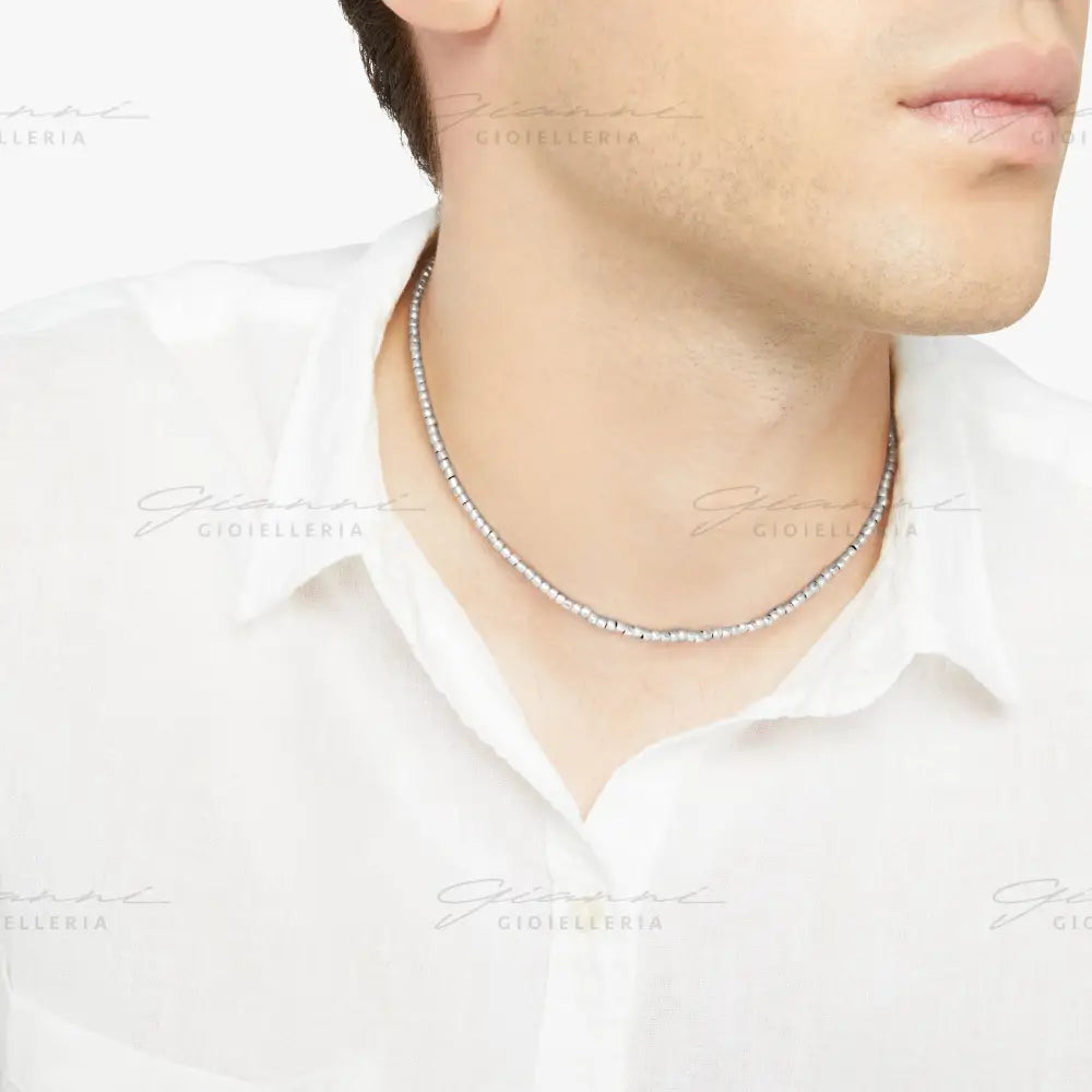 Collana Dodo - Mini Granelli Argento Collane