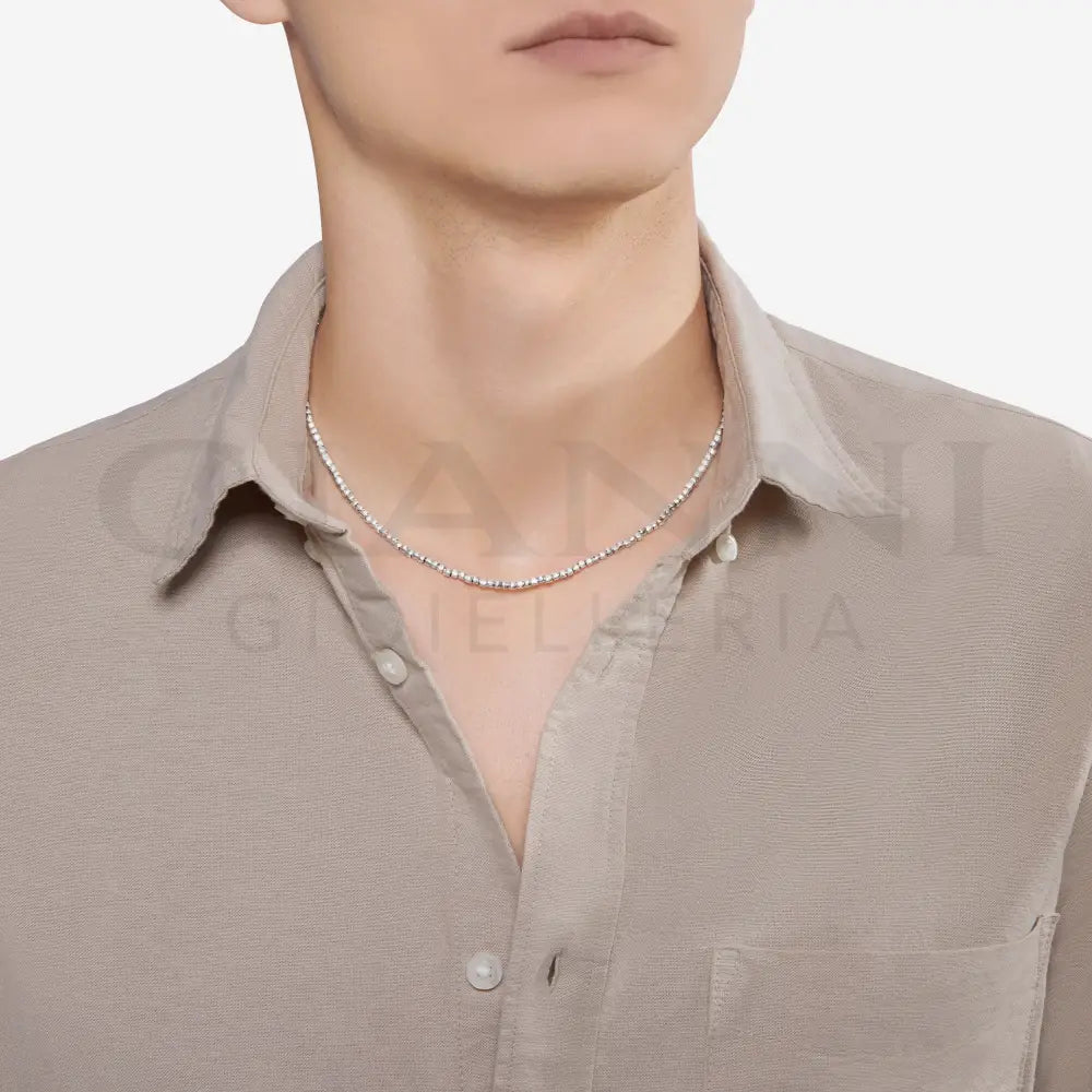 Collana DoDo - Mini granelli argento Collane