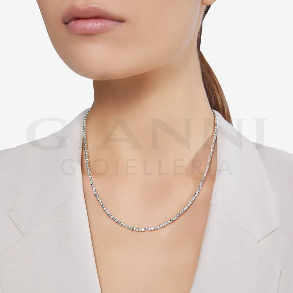 Collana DoDo - Mini granelli argento Collane
