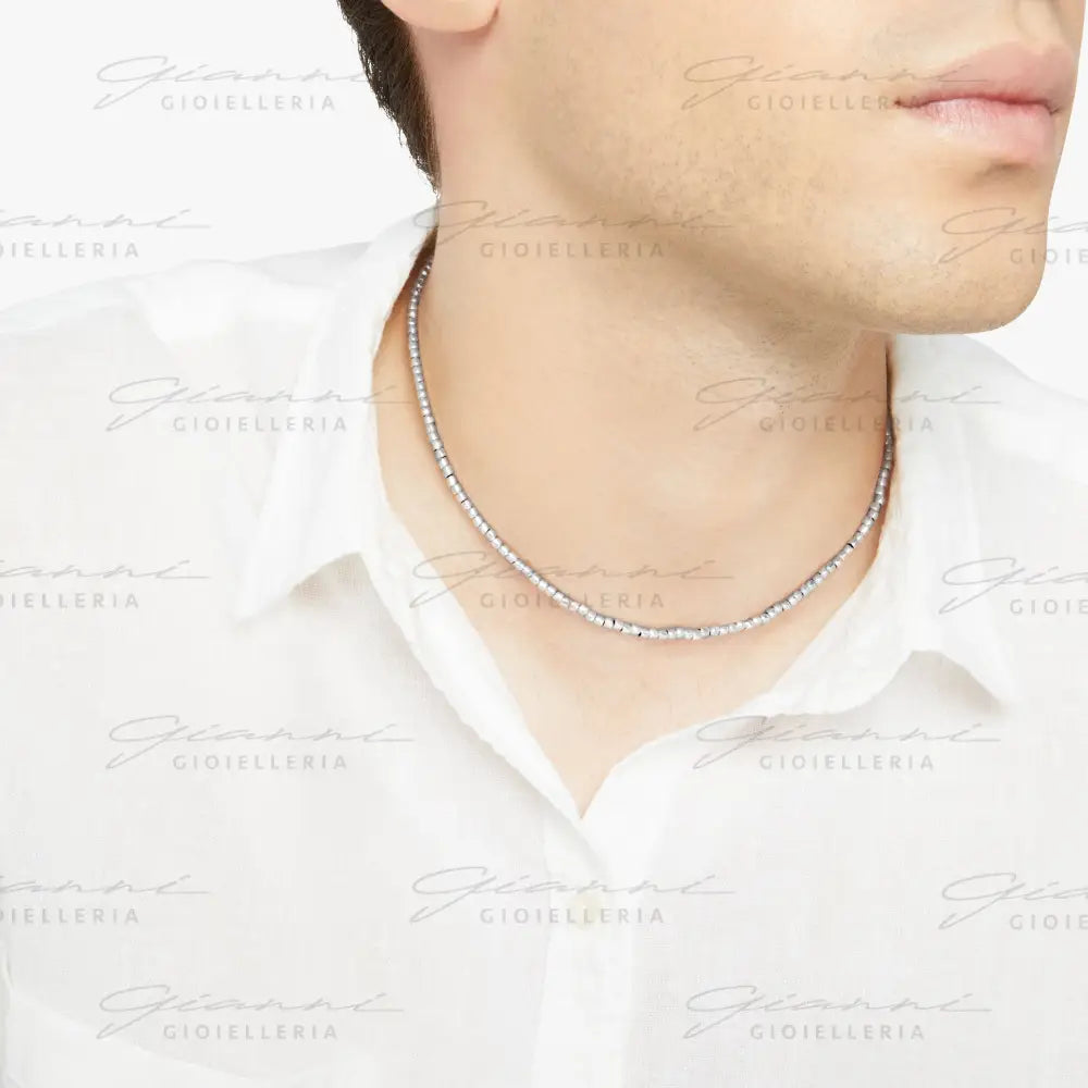 Collana Dodo - Mini Granelli Argento Collane