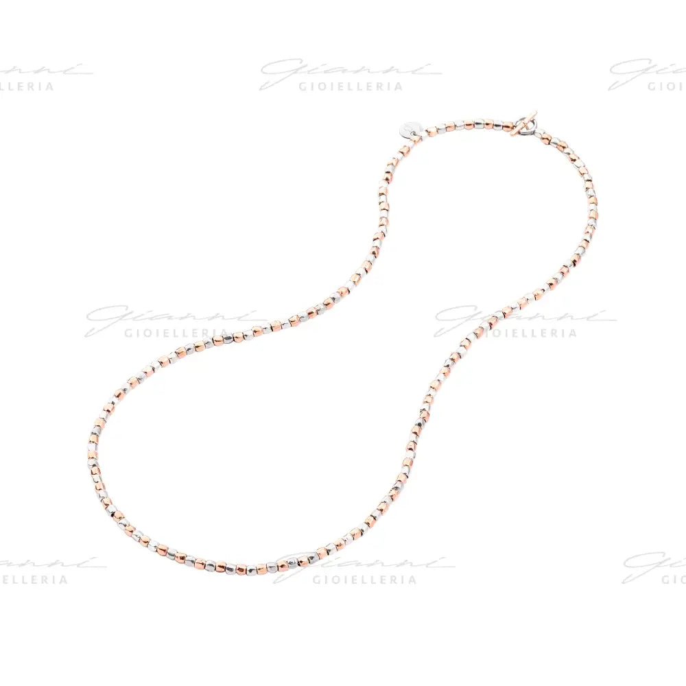 Collana Dodo - Mini Granelli Argento e Oro Rosa Collane