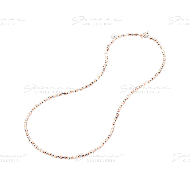 Collana Dodo - Mini Granelli Argento e Oro Rosa Collane