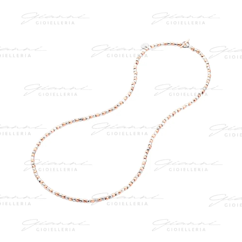 Collana Dodo - Mini Granelli Argento e Oro Rosa Collane