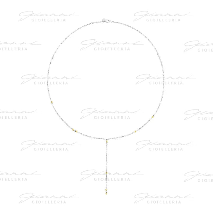 Collana DoDo - Mini granelli argento & oro giallo Collane