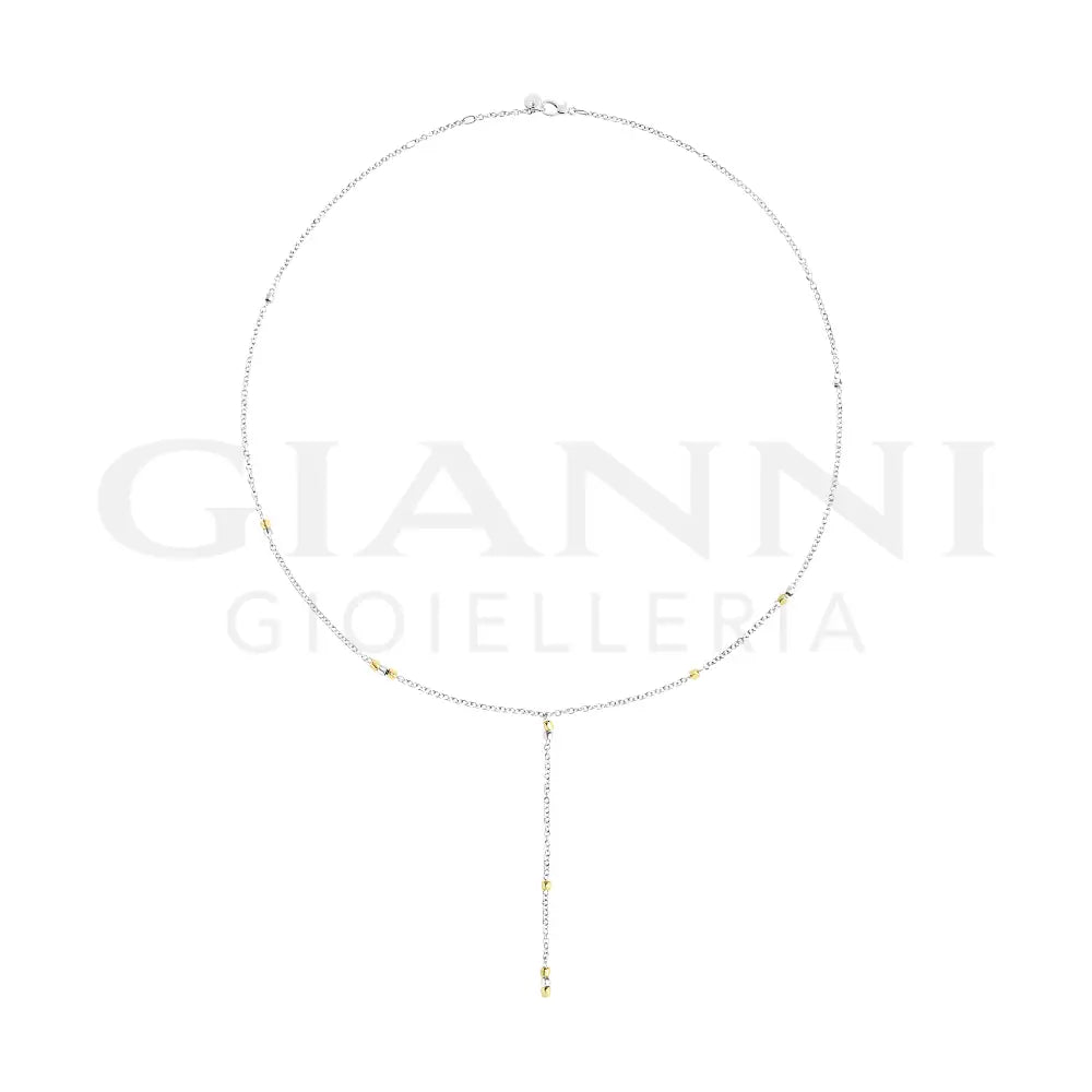 Collana DoDo - Mini granelli argento & oro giallo Collane