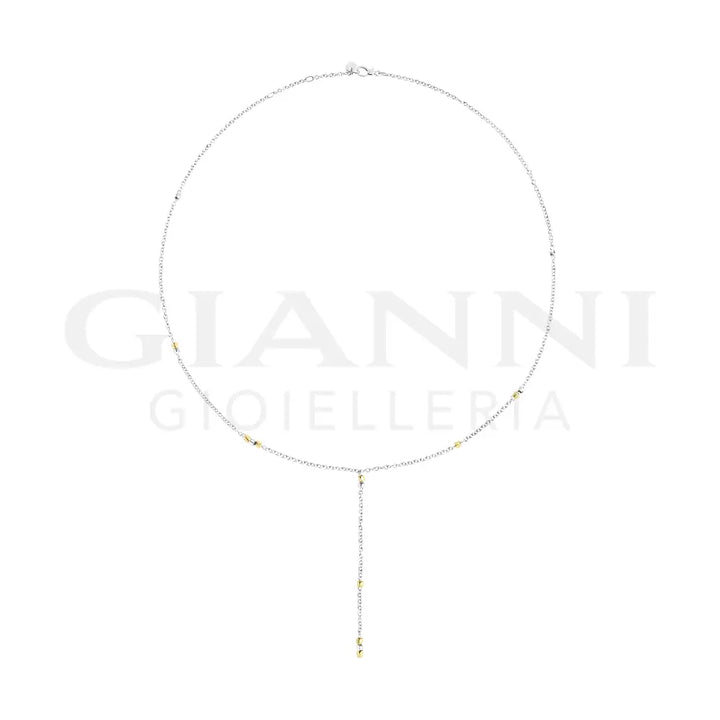 Collana DoDo - Mini granelli argento & oro giallo Collane