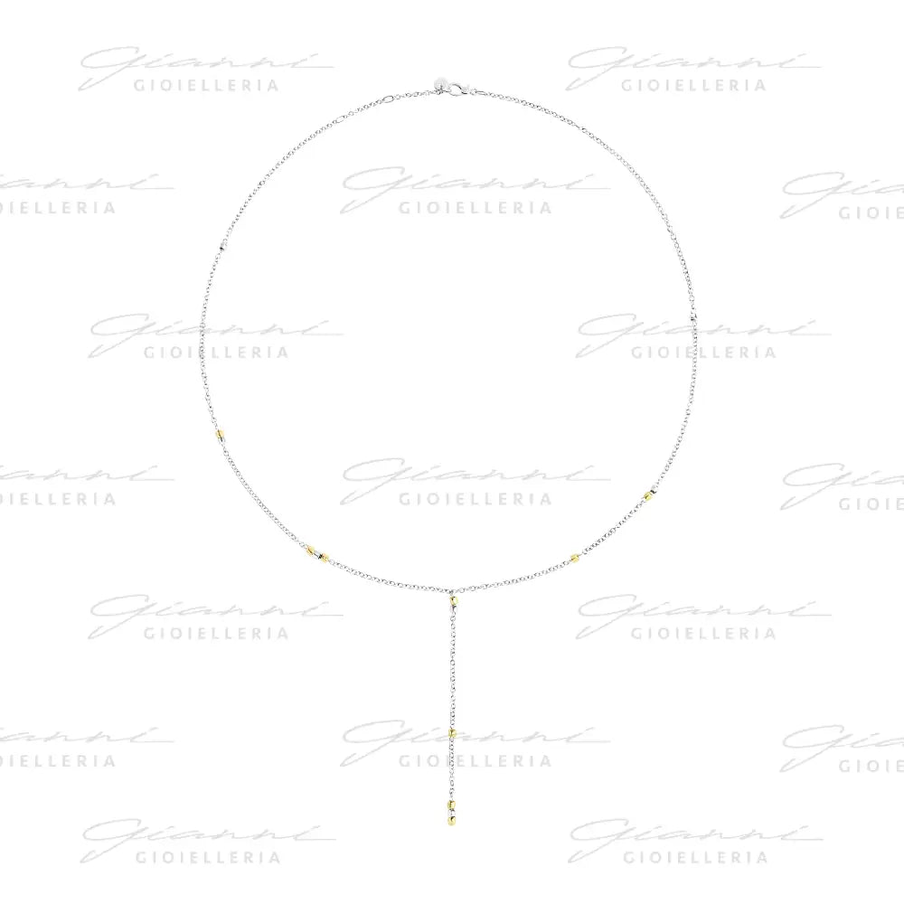Collana DoDo - Mini granelli argento & oro giallo Collane