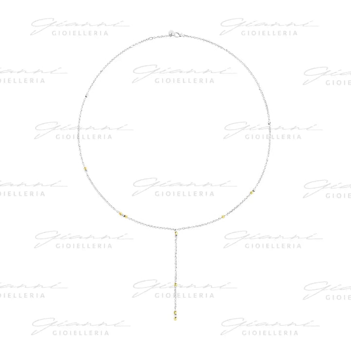 Collana DoDo - Mini granelli argento & oro giallo Collane
