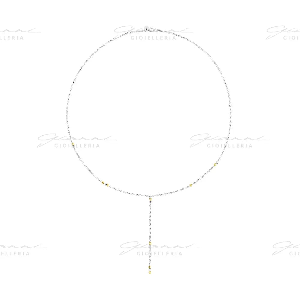 Collana DoDo - Mini granelli argento & oro giallo Collane