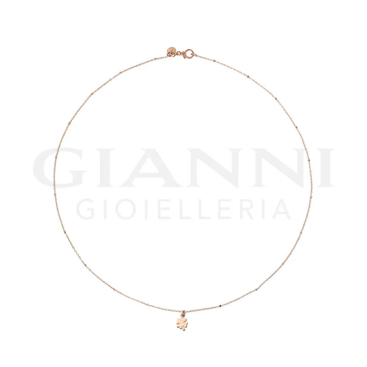 Collana DoDo - Mini quadrifoglio oro rosa Collane