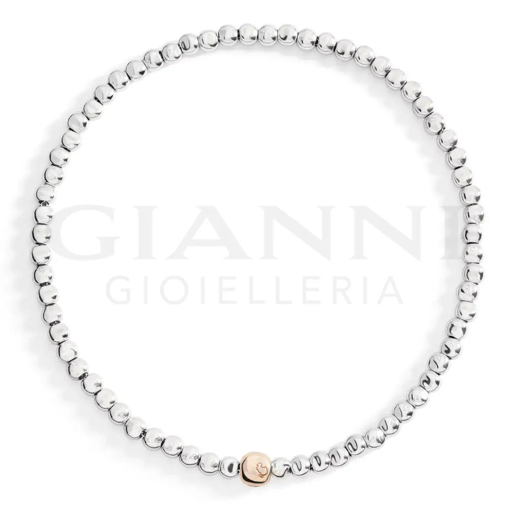 Collana DoDo - Pepita argento & oro rosa 42 cm Collane