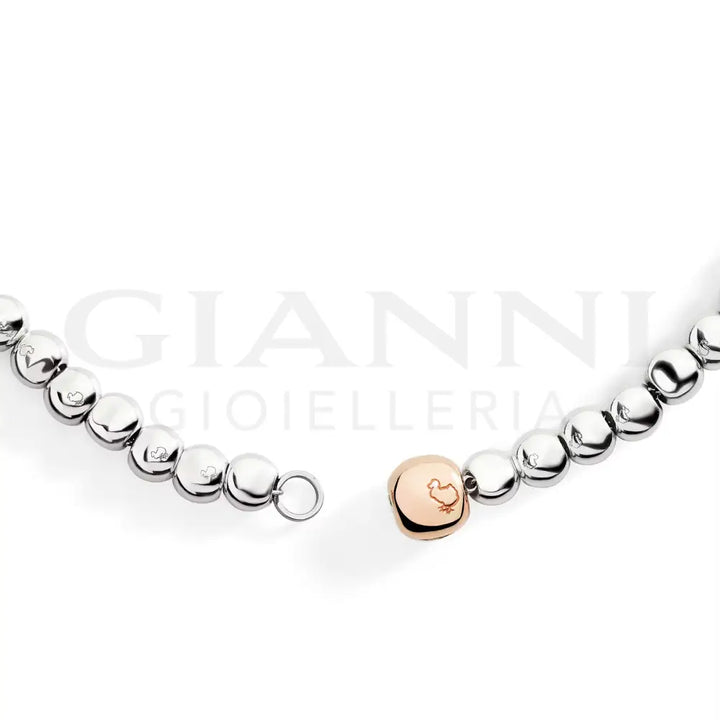 Collana DoDo - Pepita argento & oro rosa 42 cm Collane