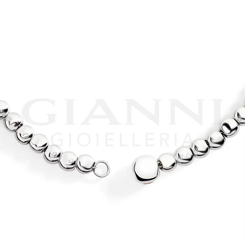 Collana DoDo - Pepita argento & oro rosa 42 cm Collane