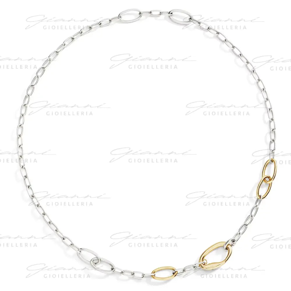 Collana Essential DoDo - Argento & argento dorato 50 cm Collane