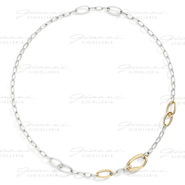 Collana Essential DoDo - Argento & argento dorato 50 cm Collane