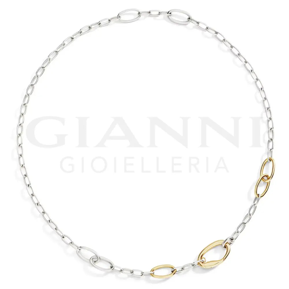Collana Essential DoDo - Argento & argento dorato 50 cm Collane