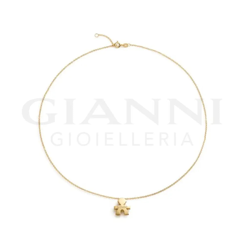 Collana leBebé - I Tesorini Big con sagoma bimbo e catena in oro giallo - Collane