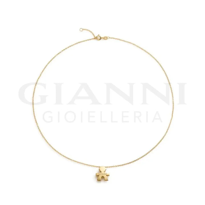 Collana leBebé - I Tesorini Big con sagoma bimbo e catena in oro giallo - Collane