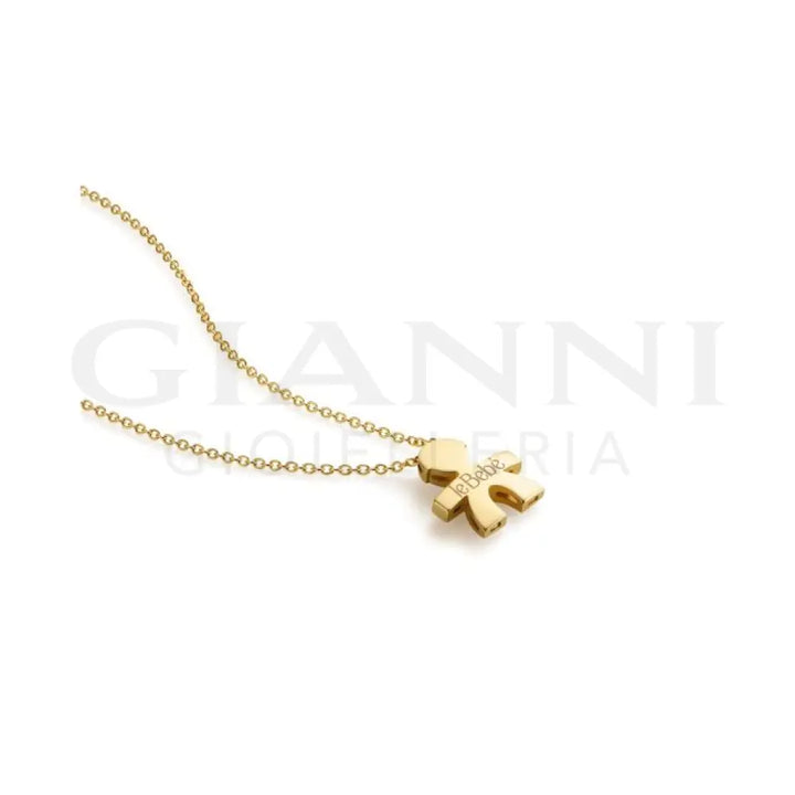 Collana leBebé - I Tesorini Big con sagoma bimbo e catena in oro giallo - Collane