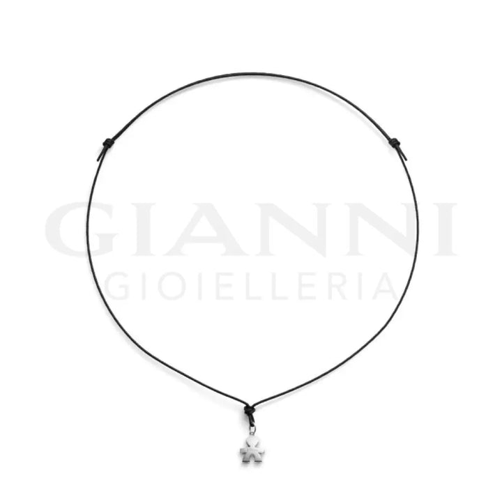 Collana leBebé - I Tesorini con sagoma bimbo in oro bianco - Collane