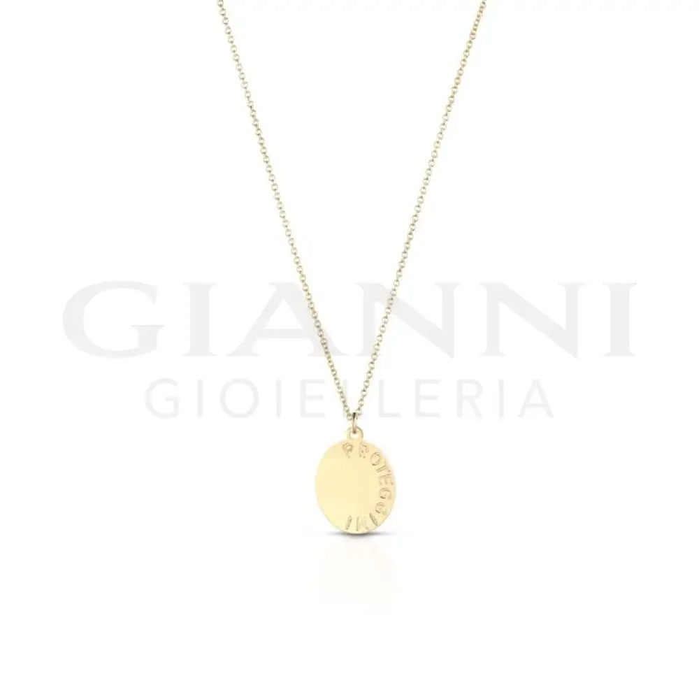 Collana leBebé - Proteggimi con Madonnina in oro giallo - Collane