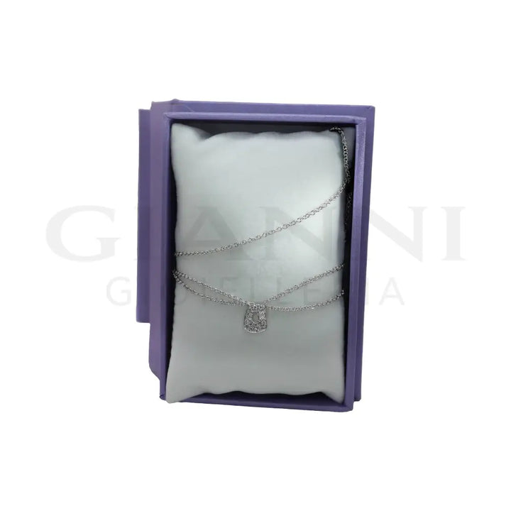 Collana Mattioli - Mini Puzzle in Oro Bianco - Collane