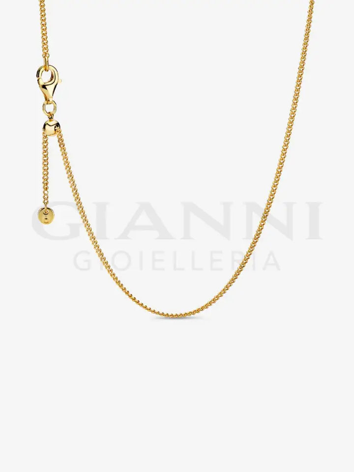 Collana Pandora - Catenina con Placcatura in Oro 60 cm Collane