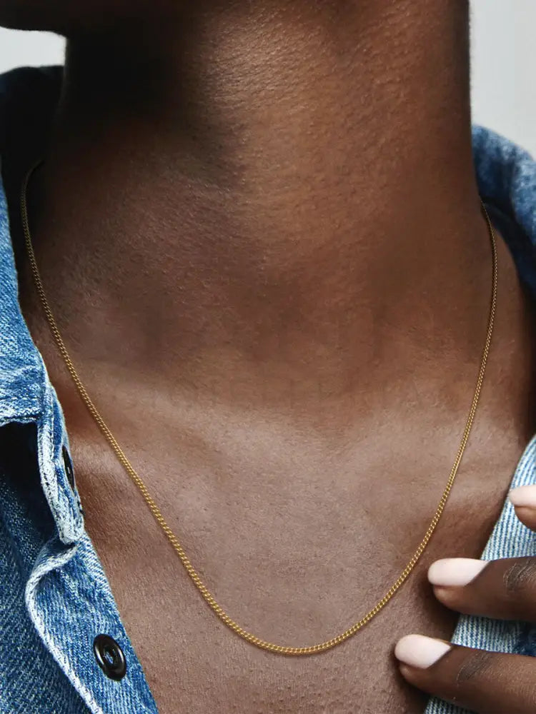 Collana Pandora - Catenina con Placcatura in Oro 60 cm Collane