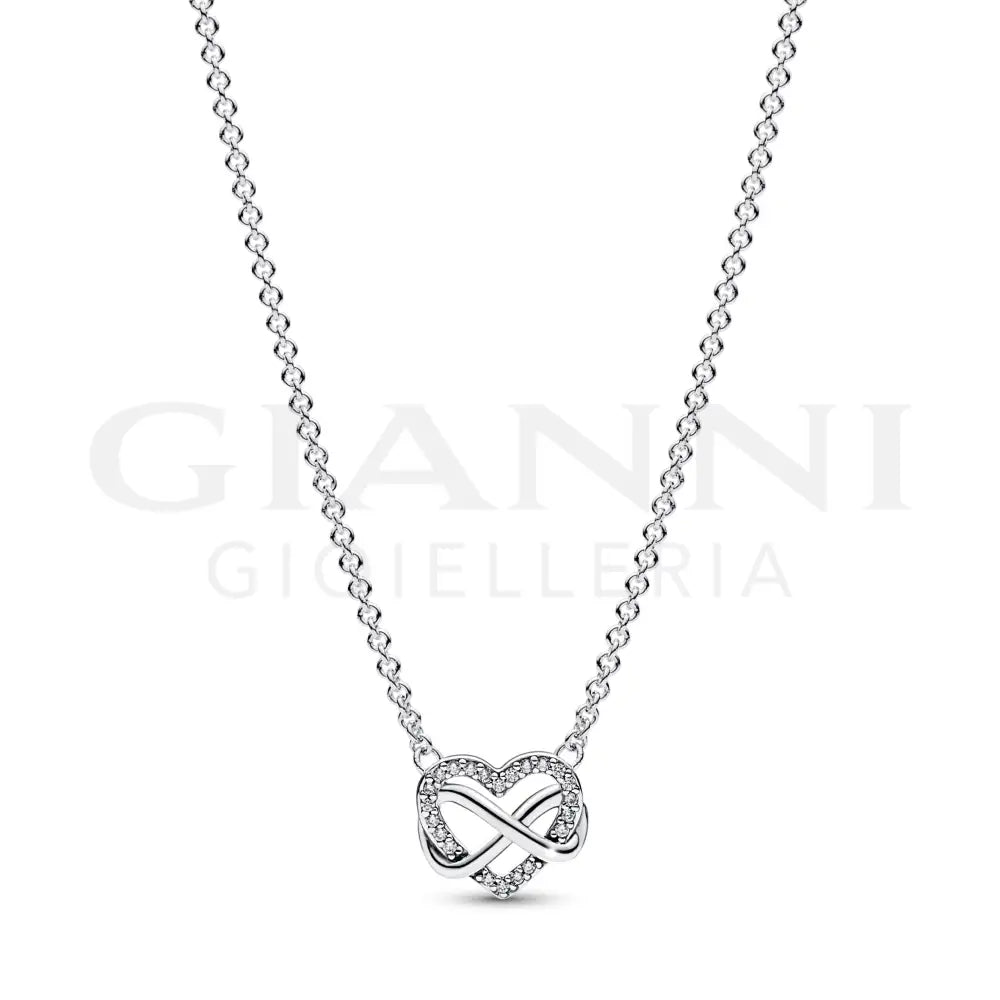 Collana Pandora - Cuore Infinito Pietre Luminose 50 cm Collane