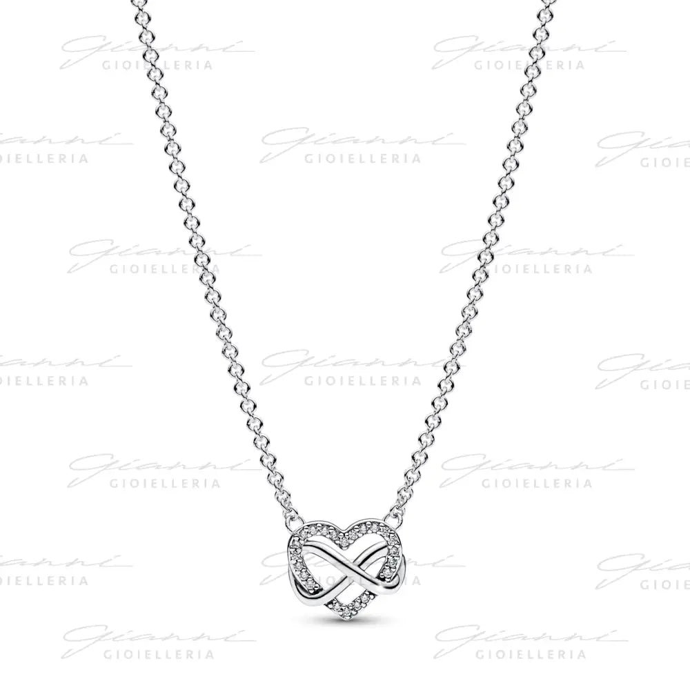 Collana Pandora - Cuore Infinito Pietre Luminose 50 cm Collane