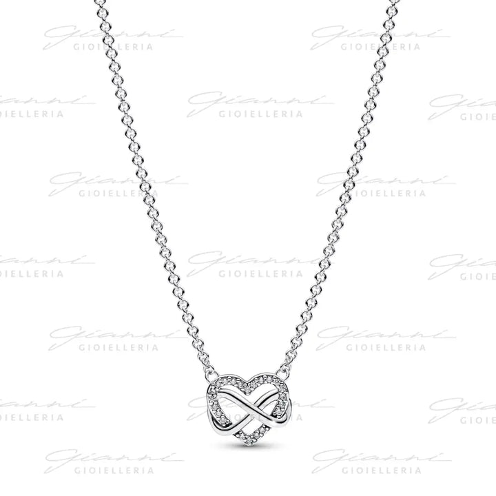 Collana Pandora - Cuore Infinito Pietre Luminose 50 cm Collane