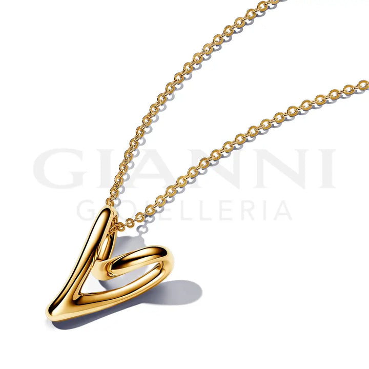 Collana Pandora - Cuore Linea Sinuosa 70 cm Collane