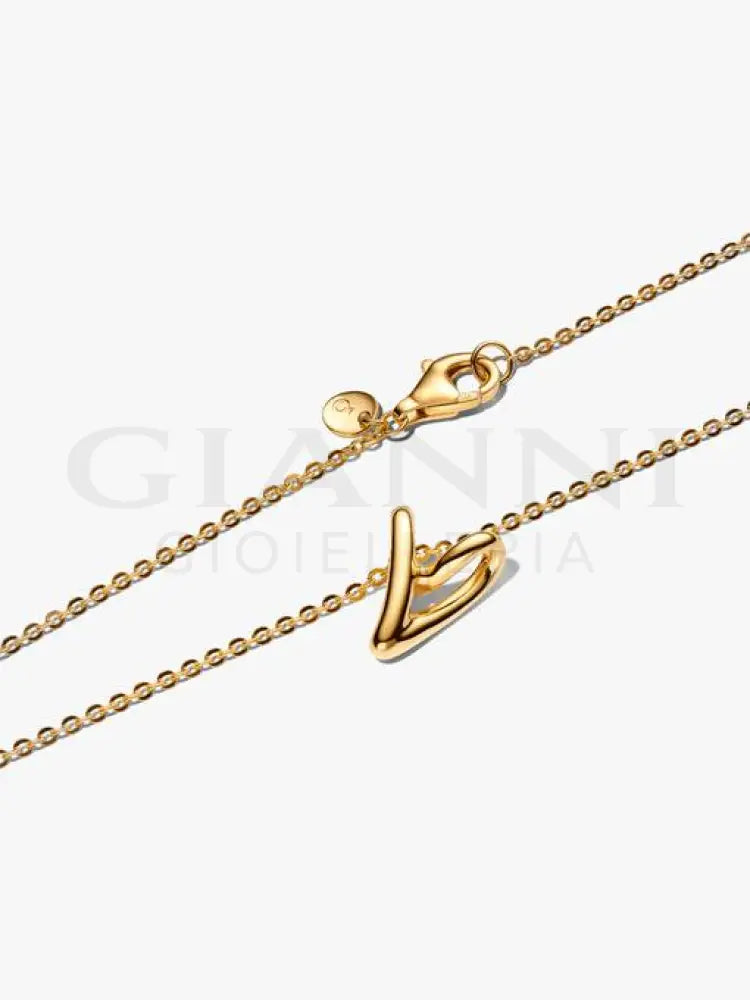 Collana Pandora - Cuore Piccolo Linea Sinuosa 45 cm Collane