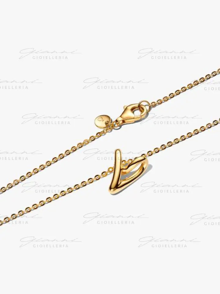 Collana Pandora - Cuore Piccolo Linea Sinuosa 45 cm Collane