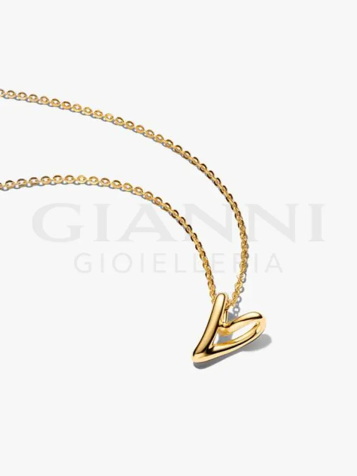 Collana Pandora - Cuore Piccolo Linea Sinuosa 45 cm Collane