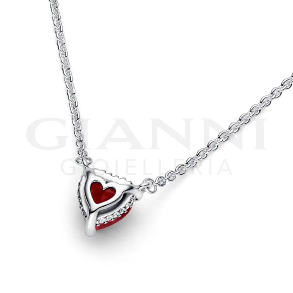 Collana Pandora - Cuore Rosso 45 cm Collane