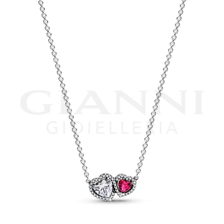 Collana Pandora - Doppi Cuori 45 cm Collane