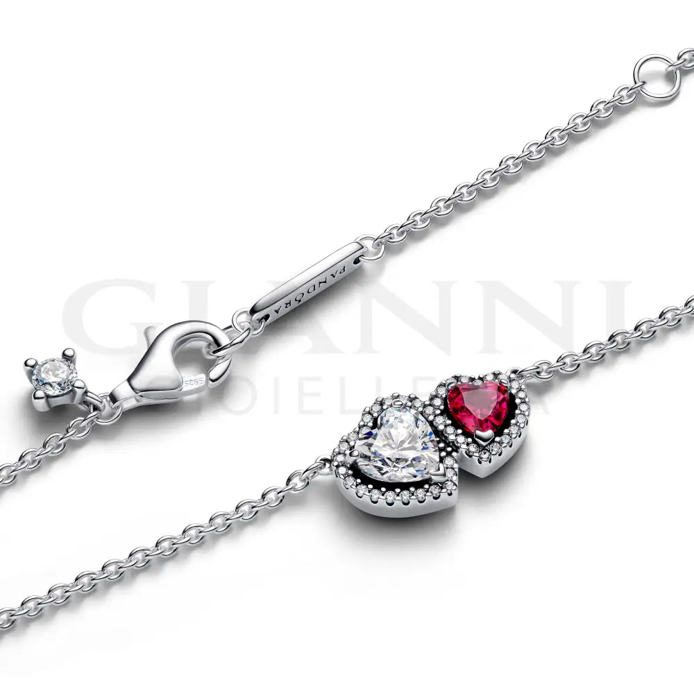 Collana Pandora - Doppi Cuori 45 cm Collane