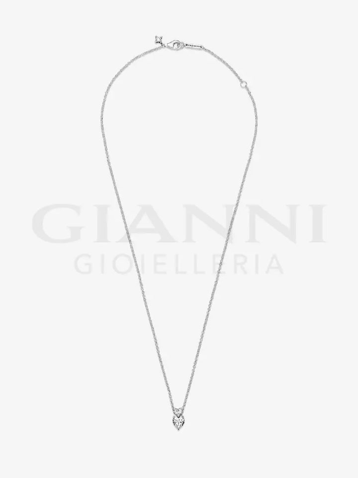 Collana Pandora - Due Cuori Argento 45 cm Collane