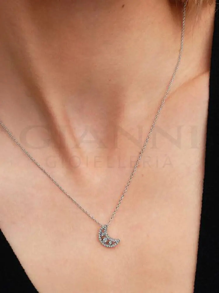 Collana Pandora - Pendente Falce di Luna 50 cm Collane